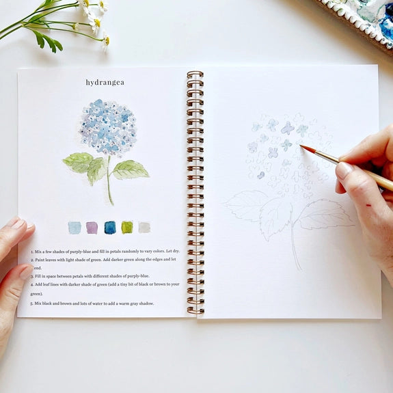 Flowers Watercolor Book