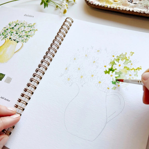 Flowers Watercolor Book