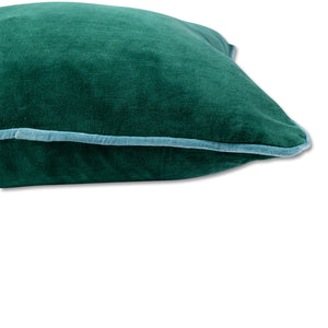 Green & Aqua Charliss Velvet Pillow