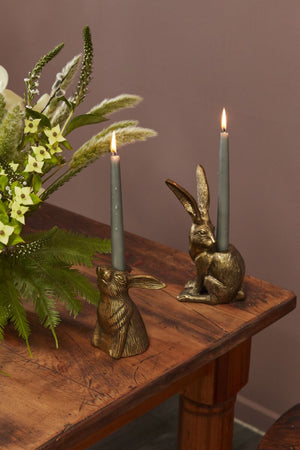 Small Hare Candle Holder