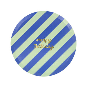 
            
                Load image into Gallery viewer, Stripe Happy Birthday Side Plates
            
        