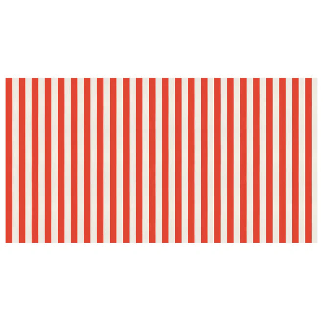 Red Striped Tablecloth