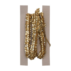 
            
                Load image into Gallery viewer, 72&amp;quot; Gold Sequin &amp;amp; Bead Garland
            
        