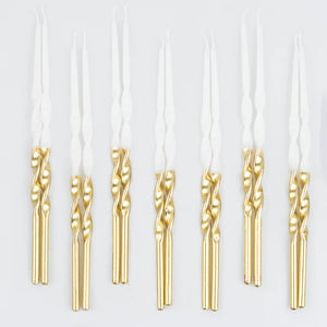
            
                Load image into Gallery viewer, Gold Dipped Twisted Candles
            
        