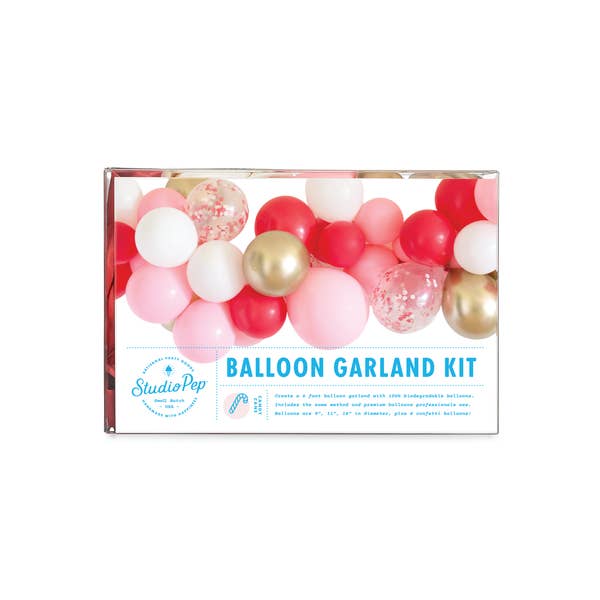 Candy Cane Balloon Garland