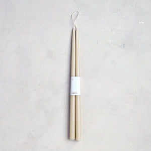 Pair of 18" Tapers in Parchment
