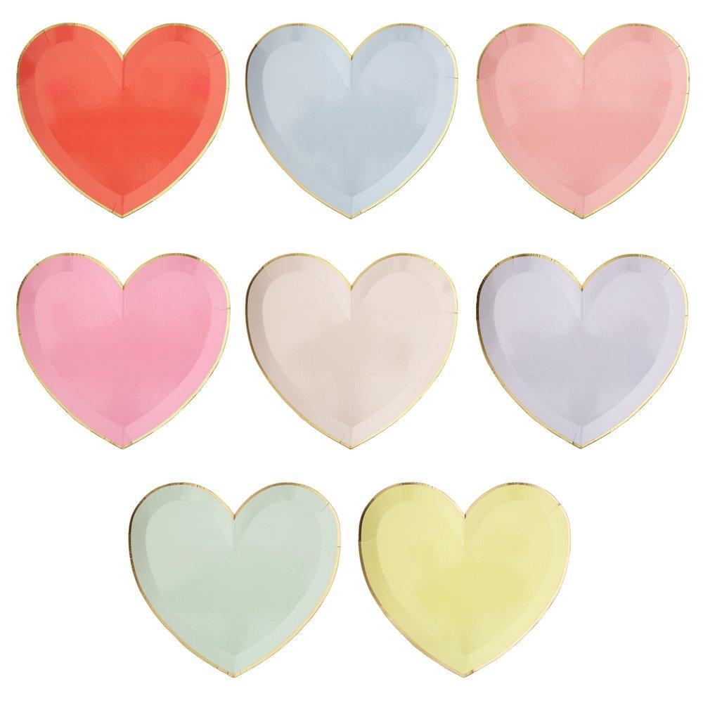 
            
                Load image into Gallery viewer, Pastel Hearts Large Plates
            
        