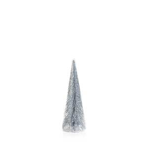 
            
                Load image into Gallery viewer, Clear Glass Silver Glitter Tree
            
        