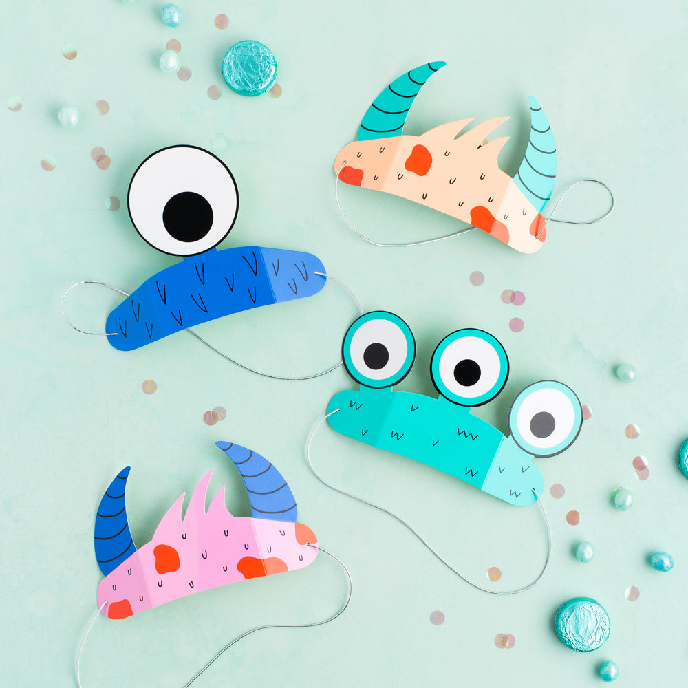 
            
                Load image into Gallery viewer, Little Monsters Party Headband Set
            
        