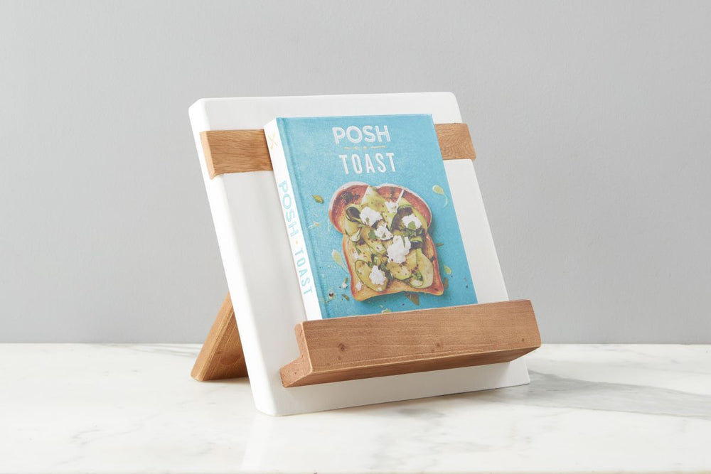 
            
                Load image into Gallery viewer, White Mod Cookbook/iPad Holder
            
        