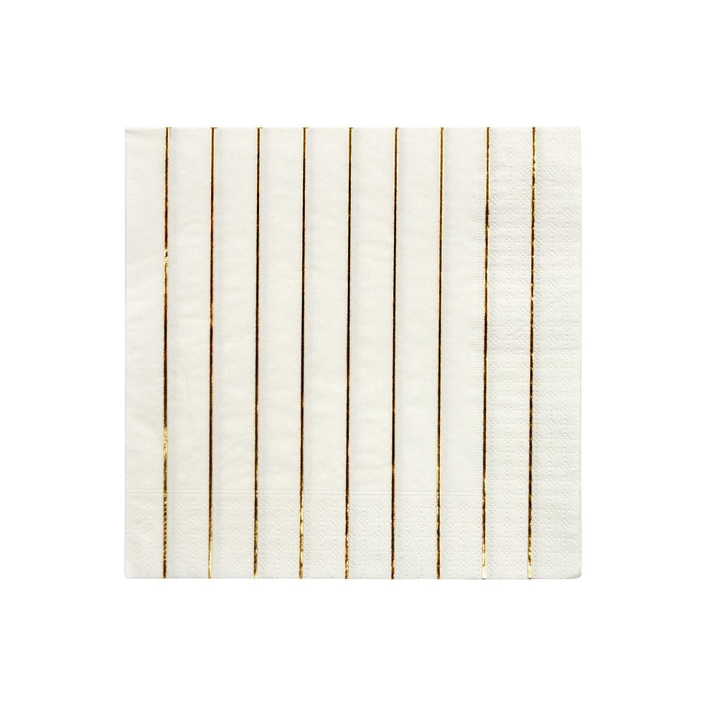 Gold Stripe Large Napkin