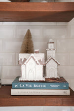 White Frosted Gingerbread House
