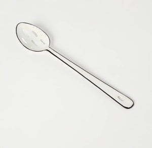 Enamel Slotted Spoon