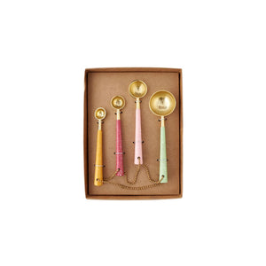 Gold Enamel Measuring Spoons