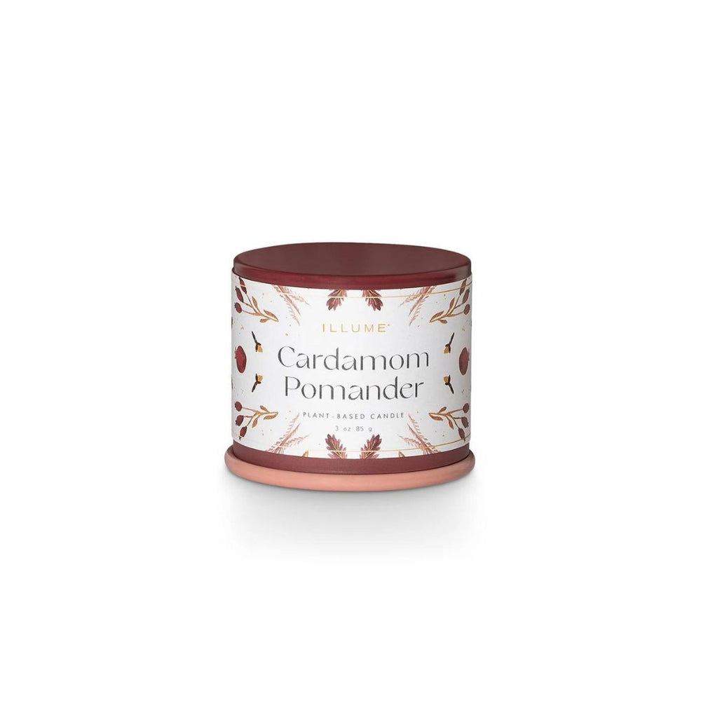 
            
                Load image into Gallery viewer, Cardamom Pomander Demi Vanity Tin Candle
            
        