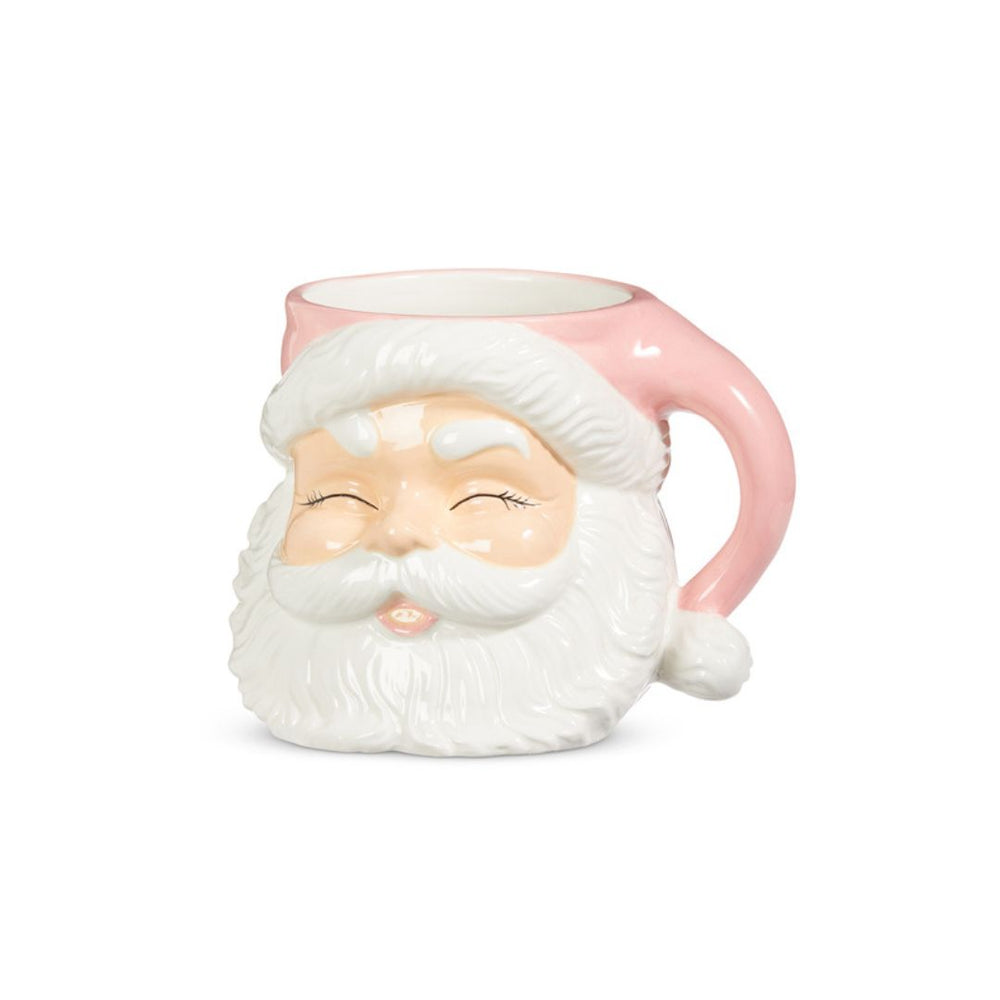 7.5" Pink Santa Container