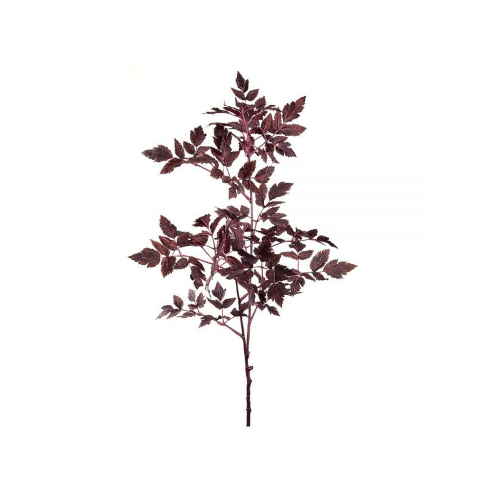 31" Faux Plum Leaf Spray