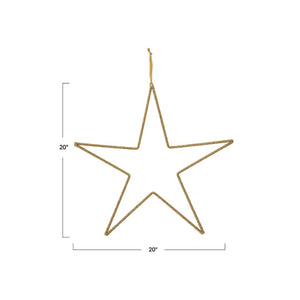 
            
                Load image into Gallery viewer, Gold Metal &amp;amp; Glass Bead Star
            
        