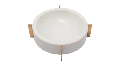 
            
                Load image into Gallery viewer, Marble Bowl with Brass Base
            
        