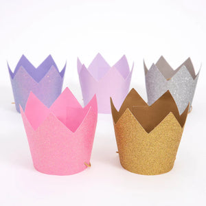 Mini Glitter Party Crowns