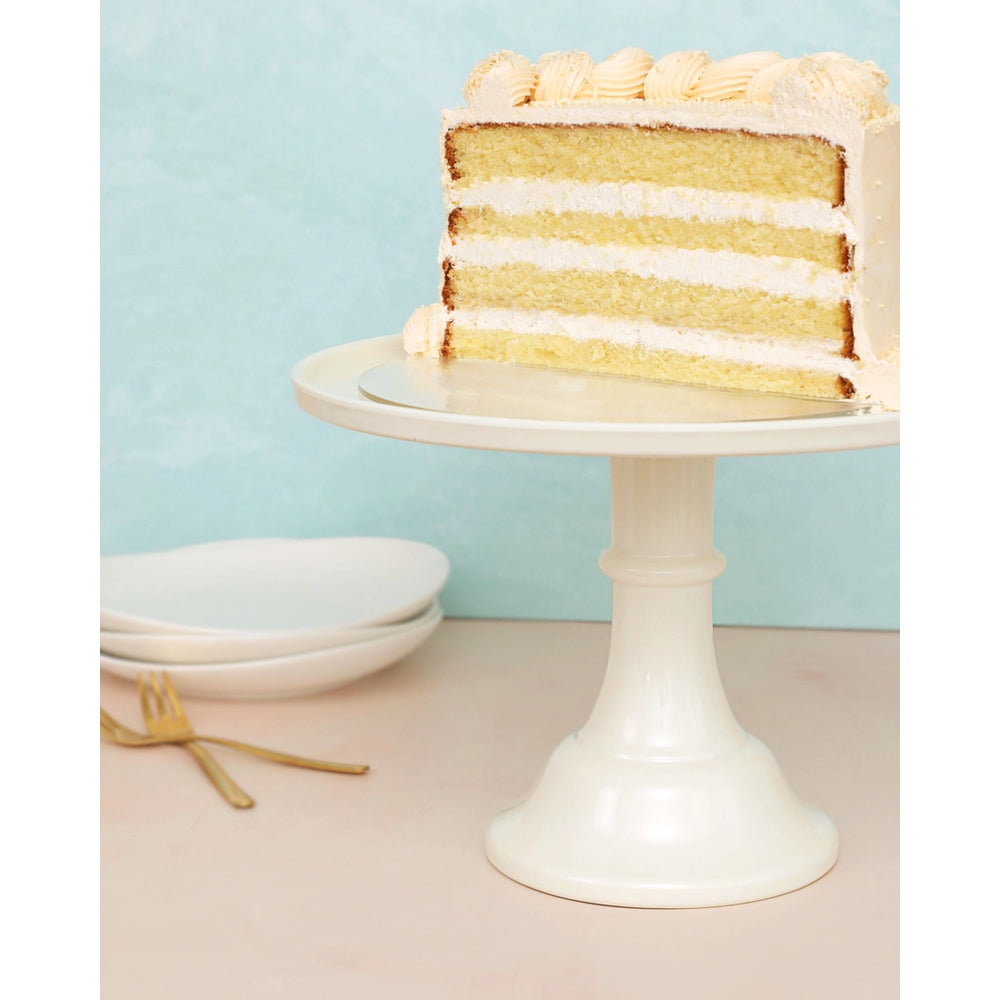 
            
                Load image into Gallery viewer, Linen White Melamine Cake Stand
            
        