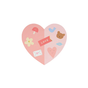 
            
                Load image into Gallery viewer, Heart Valentine Cards with Stickers
            
        