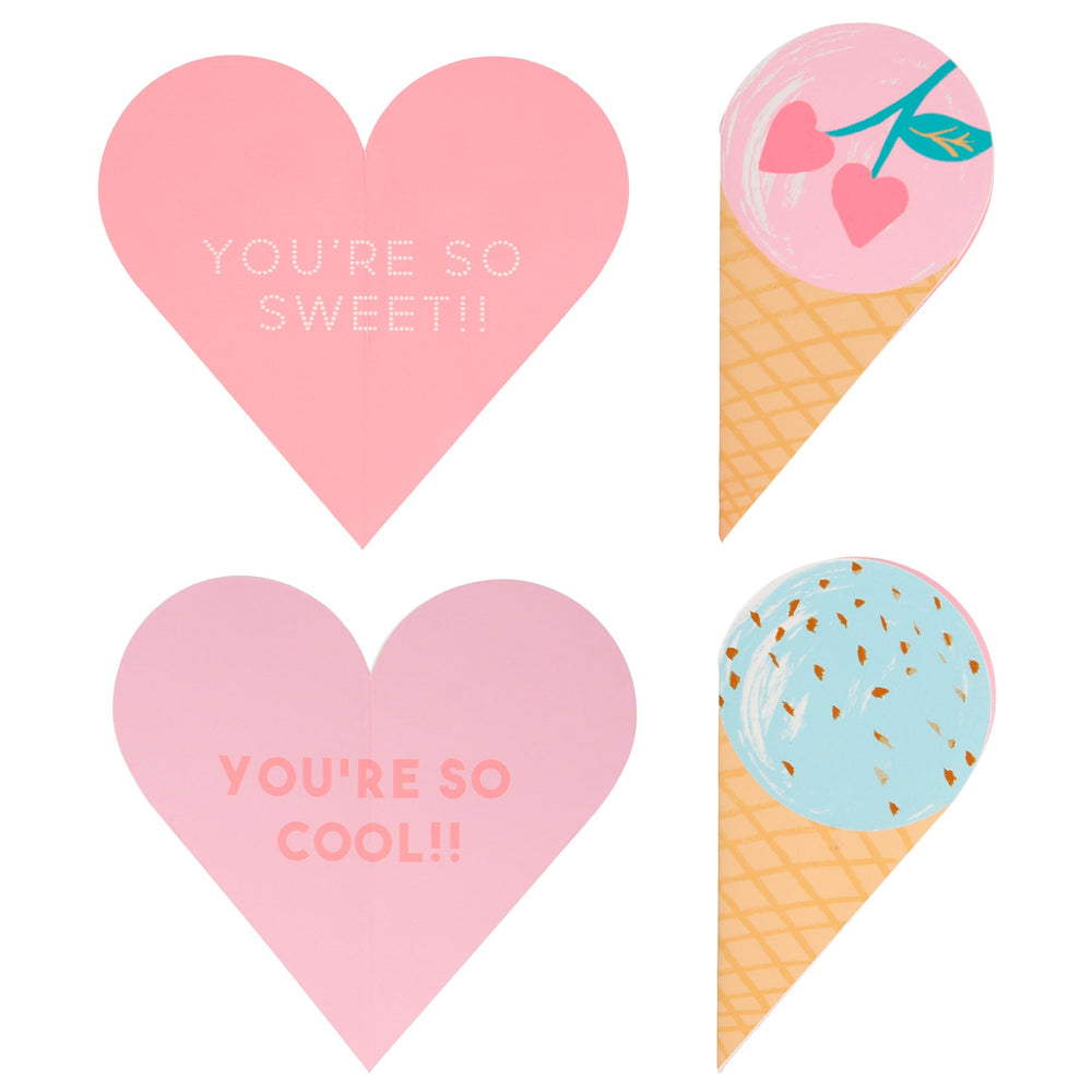 
            
                Load image into Gallery viewer, Ice Cream Valentine Card Set
            
        
